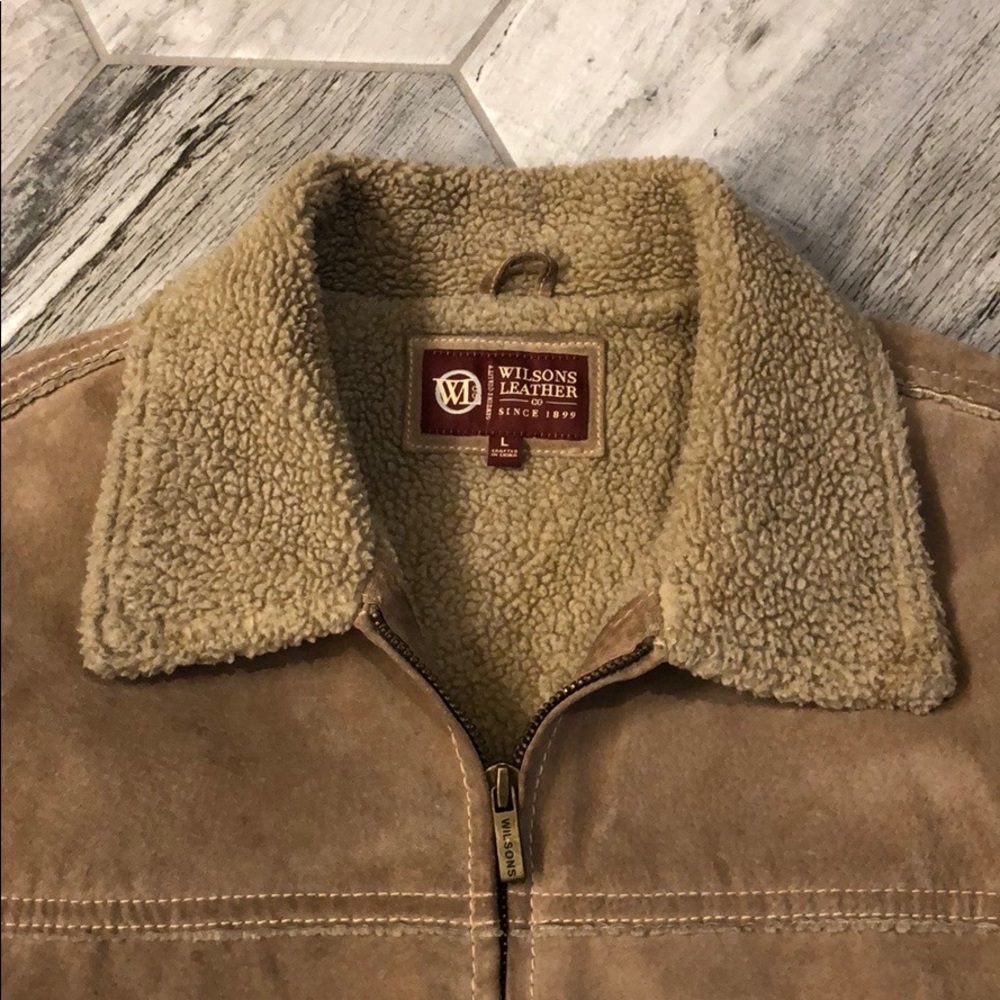 Men’s Wilsons Leather Fleece Lined Suede Jacket